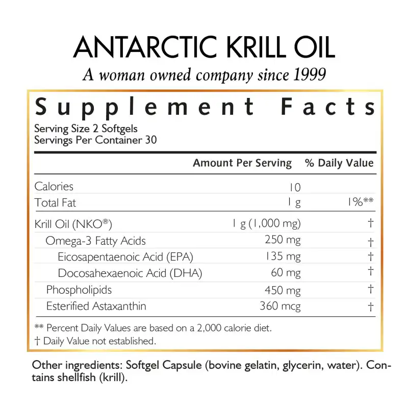 Aceite Krill Antártico Omega 3 6 9 Astaxantina Epa Dha Suplementos Envio  Gratis